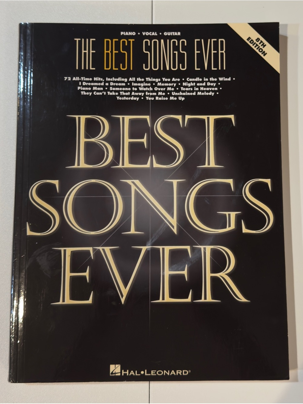 The Best Songs Ever (8th Edition) Songbook published by Hal Leonard